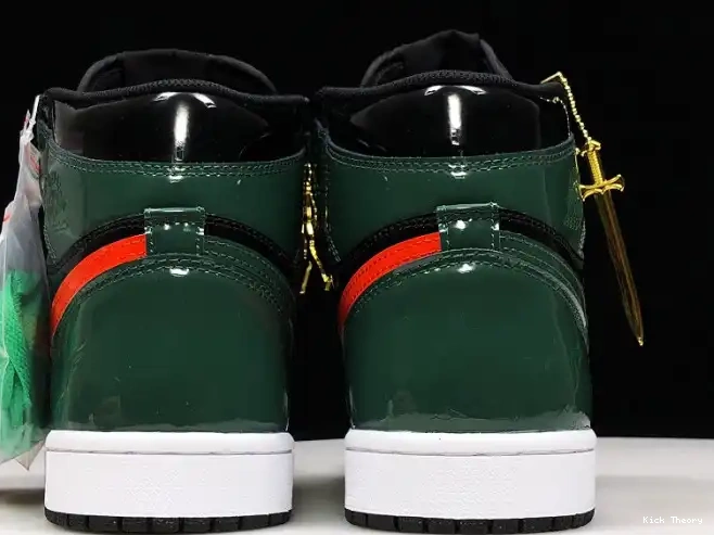 Kicktheory Air SoleFly High Black x Orange-Fir AV3905-038 Team Jordan Retro OG 1 0524